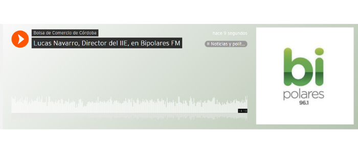 Lucas Navarro, Director del IIE, en Bipolares FM